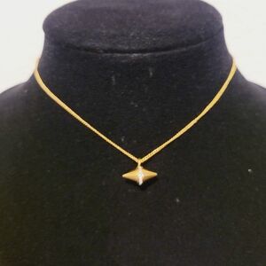 Vita Fedi 24k Rose Gold-Plated Necklace New